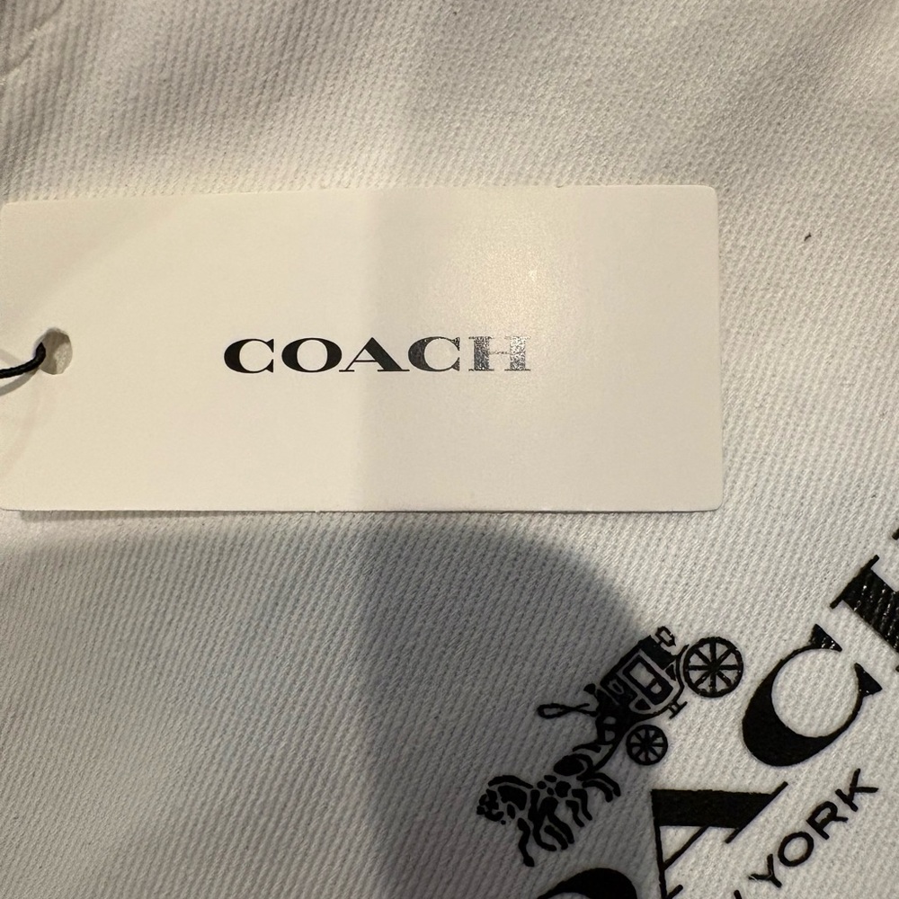 Coach Silver Heart Pendant Necklace and Coach Pouch - Picture 8 of 8